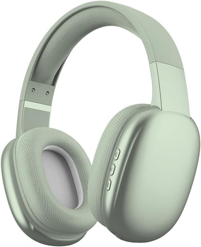 Wireless Over-Ear Headphones – 65H Playtime, Deep Bass, Foldable Lightweight Design, Built-in Mic, Bluetooth 5.3 for Phone/Laptop/TV
