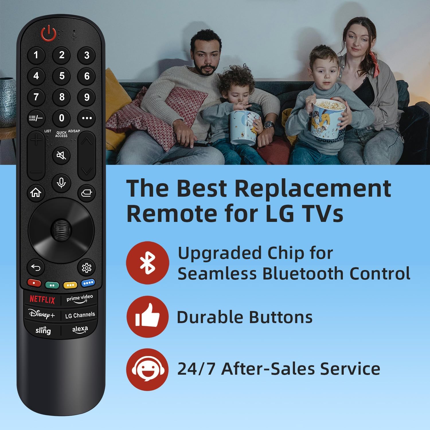 Magic Remote for LG-Smart-TV-Remote-Control-Replacement with Pointer and Voice Function,Compatible with LG 2021/2022/2023/2024 UHD OLED QNED NanoCell 4K 8K Smart TV