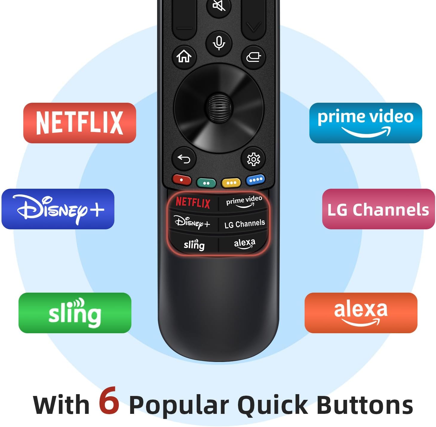 Magic Remote for LG-Smart-TV-Remote-Control-Replacement with Pointer and Voice Function,Compatible with LG 2021/2022/2023/2024 UHD OLED QNED NanoCell 4K 8K Smart TV
