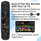 Magic Remote for LG-Smart-TV-Remote-Control-Replacement with Pointer and Voice Function,Compatible with LG 2021/2022/2023/2024 UHD OLED QNED NanoCell 4K 8K Smart TV